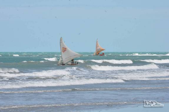 Chegando a Canoa Quebrada, no litoral do Ceará